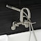 Aqua Vintage AE8458DL Wall Mount Clawfoot Tub Faucet, Brushed Nickel AE8458DL - alternate 2